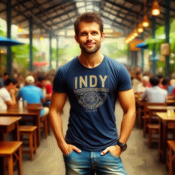 Indianapolis Restaurant T-Shirt And Denim Art Collection
