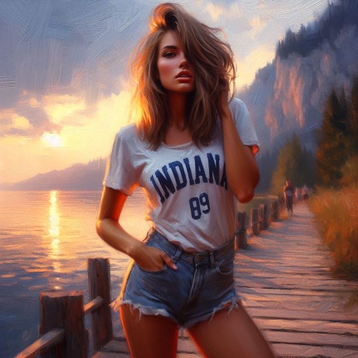 Indiana T-Shirt And Denim Art Collection